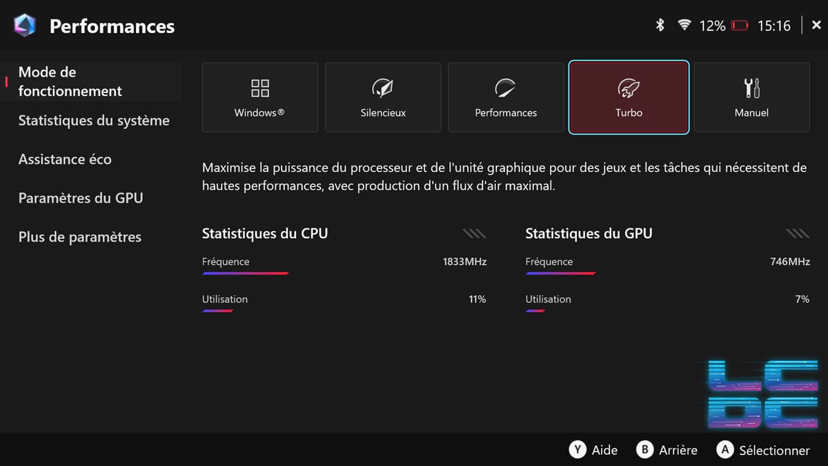 Asus ROG Xbox Ally X : 7 astuces pour optimiser votre console 4 Armoury Crate SE turbo