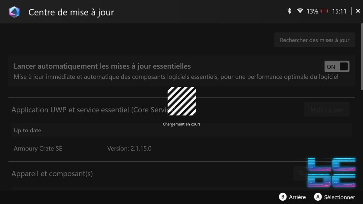 Asus ROG Xbox Ally X : 7 astuces pour optimiser votre console 2 Armoury Crate SE update