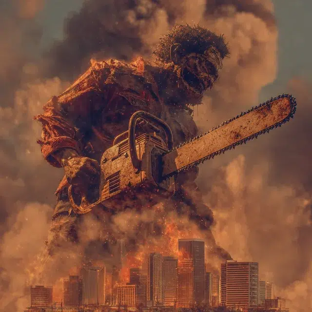 Chucky, Freddy, Pennywise : 20 icônes de l'horreur en Kaiju 17 Leatherface