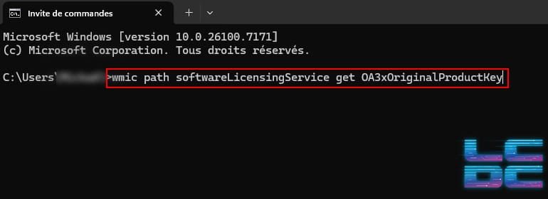 Windows 11 : Comment récupérez sa clé de licence 4 CMD administrateur