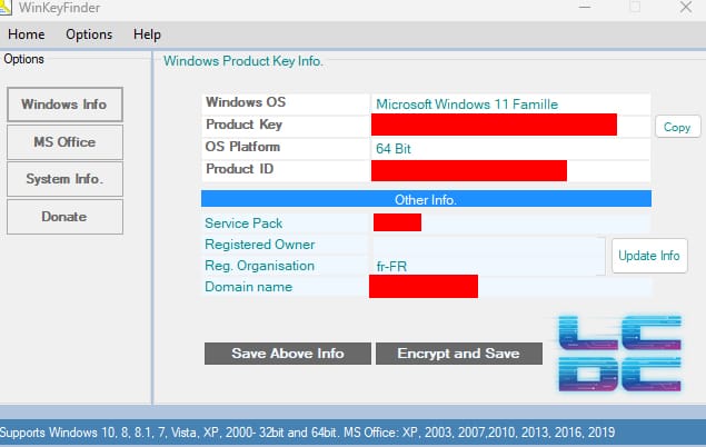 Windows 11 : Comment récupérez sa clé de licence 8 win keyfinder