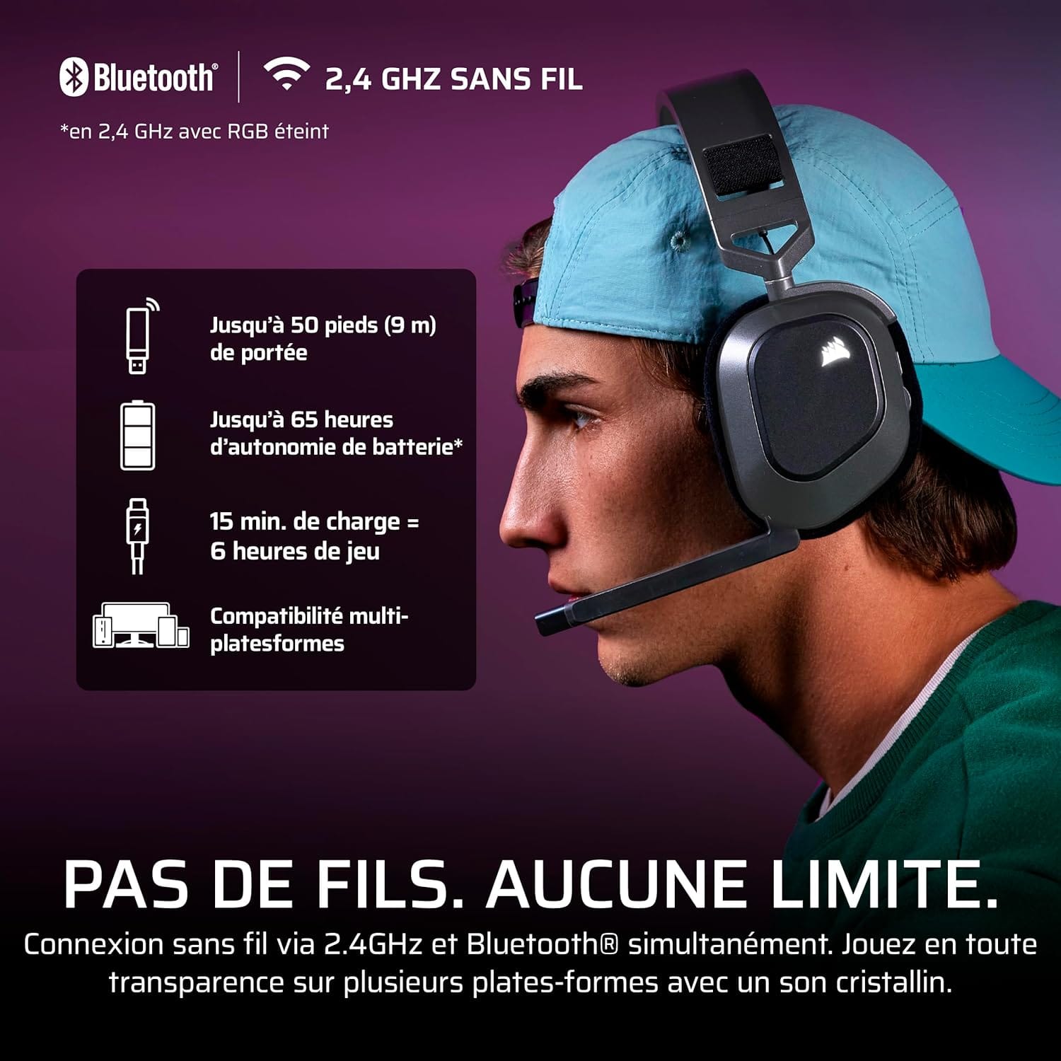 Corsair HS80 Max Wireless en promo : Le casque gaming ultime ? 2 Corsair HS80 Max Wireless