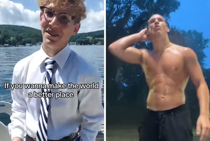 13 transformations physiques impressionnantes 6 Man In The Mirror homme cravatte