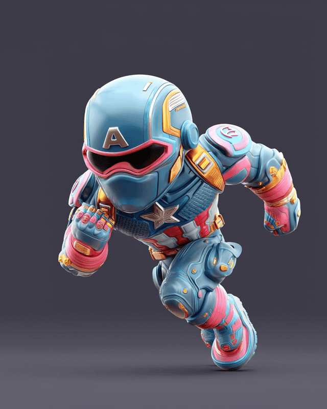 Super heros Marvel Captain America