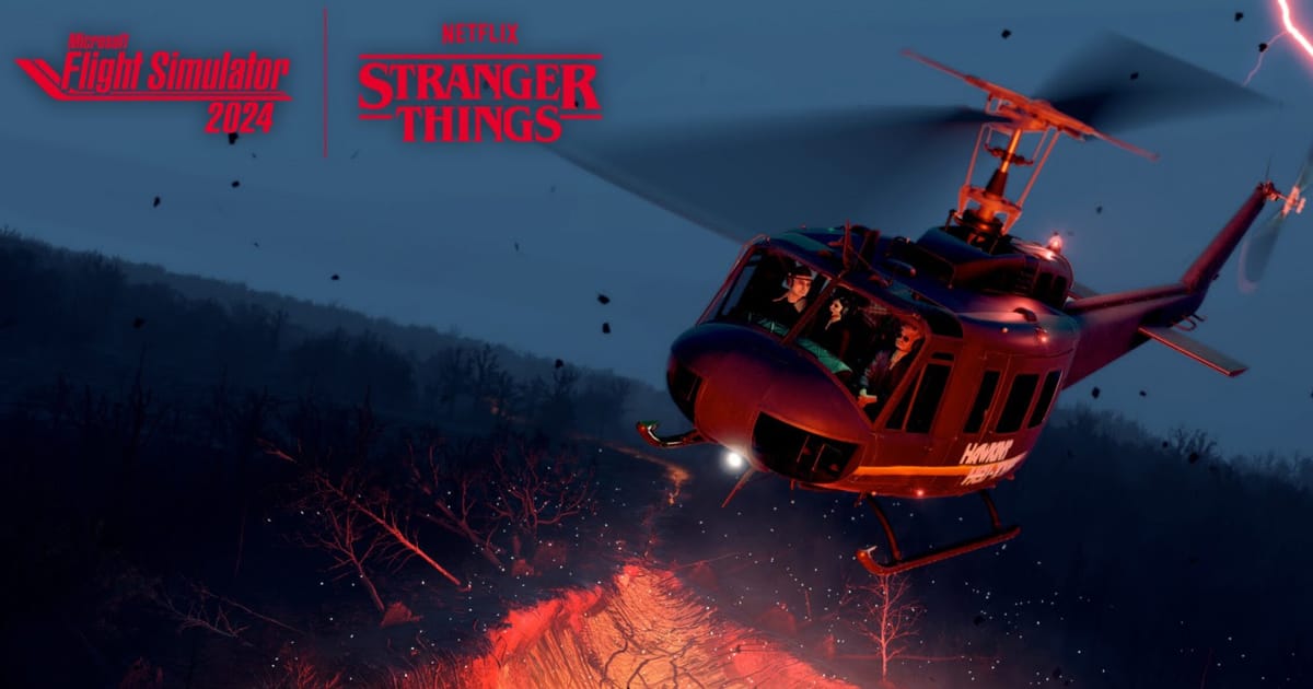 Stranger Things : un simulateur de vol pour Hawkins 2 stranger things microsoft flight simulator